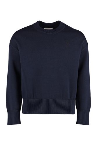 Long Sleeve Crew-neck Sweater - Ami Alexandre Mattiussi - Modalova