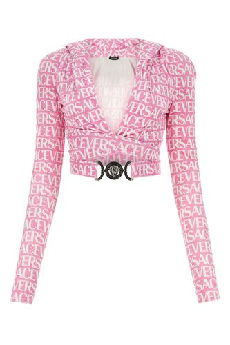 Versace Printed Chenille Top - Versace - Modalova