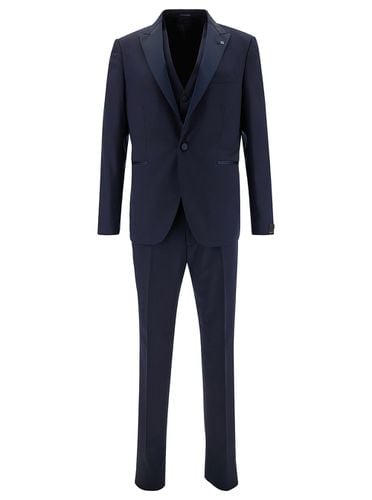 Single-breasted Tuxedo With Vest In Wool Man - Tagliatore - Modalova