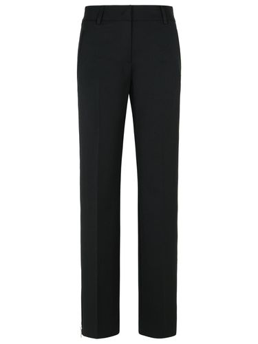 MSGM Black Polyester Pants - MSGM - Modalova