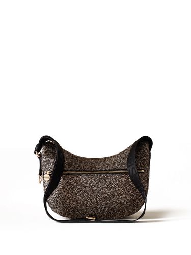 Luna Hobo Small Shoulder Bag In Op Fabric - Borbonese - Modalova