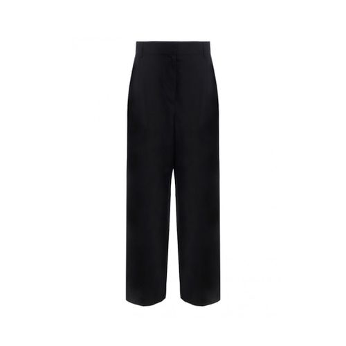 Ferragamo Silk And Linen Pants - Ferragamo - Modalova