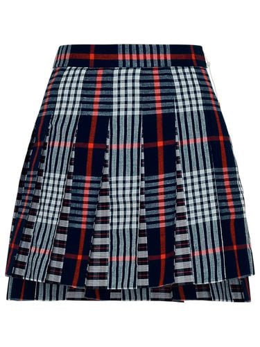 Thom Browne Blue Cotton Skirt - Thom Browne - Modalova