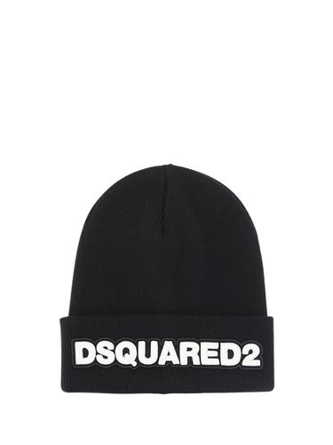 Logo Embroidered Knit Beanie - Dsquared2 - Modalova