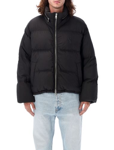 Logo Down Jacket - Ami Alexandre Mattiussi - Modalova