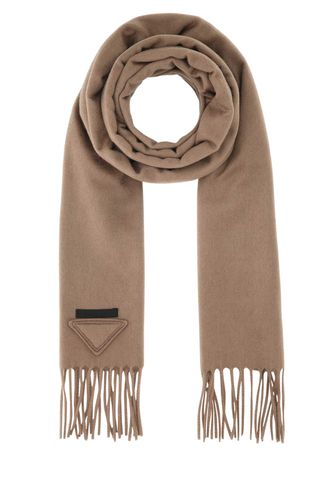 Prada Camel Cashmere Scarf - Prada - Modalova