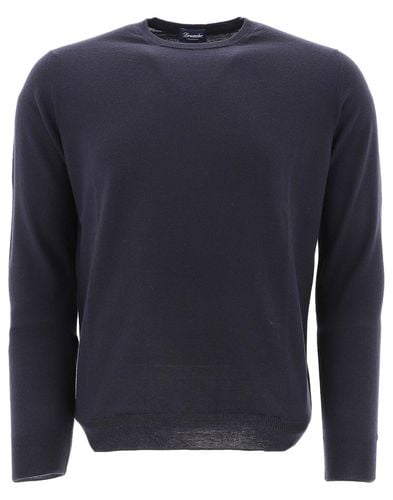 Long Sleeved Crewneck Jumper - Drumohr - Modalova