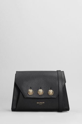 Embleme Flap Shoulder Bag In Leather - Balmain - Modalova