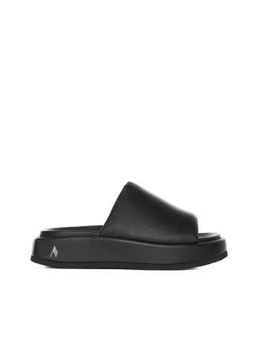 Mia Leather Flatform Sandals - The Attico - Modalova