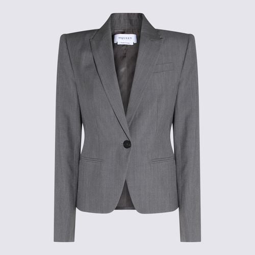 Alexander McQueen Grey Wool Blazer - Alexander McQueen - Modalova