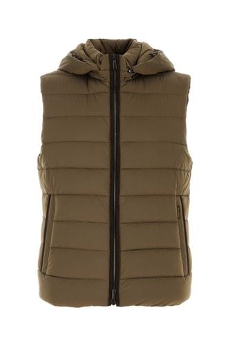 Khaki Nylon Blend Febo Down Jacket - Moorer - Modalova