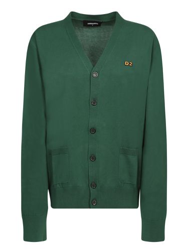 Dsquared2 Green Cotton Cardigan - Dsquared2 - Modalova