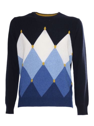 Diamond Pattern Crewneck Sweater - Kangra - Modalova