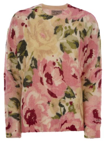 Louise - Cashmere Blend Jumper With Peony Print - MC2 Saint Barth - Modalova