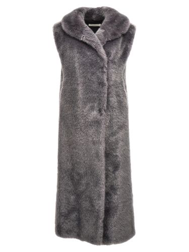 Extra Long Faux Fur Vest - Philosophy di Lorenzo Serafini - Modalova