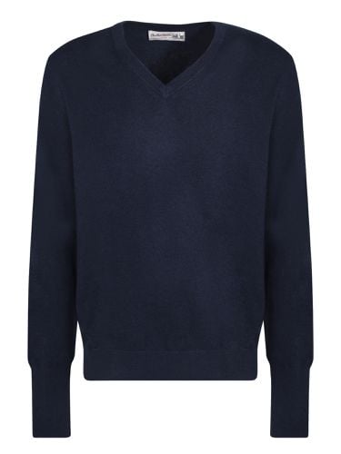 Ballantyne V-neck Dark Blue Jumper - Ballantyne - Modalova