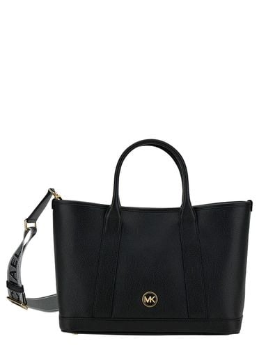 Luisa Tote Bag With Mk Logo Detail In Grain Leather Woman - MICHAEL Michael Kors - Modalova