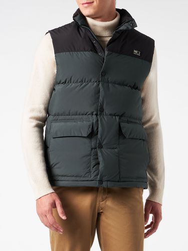 Man Down Padded Vest With Pockets - MC2 Saint Barth - Modalova