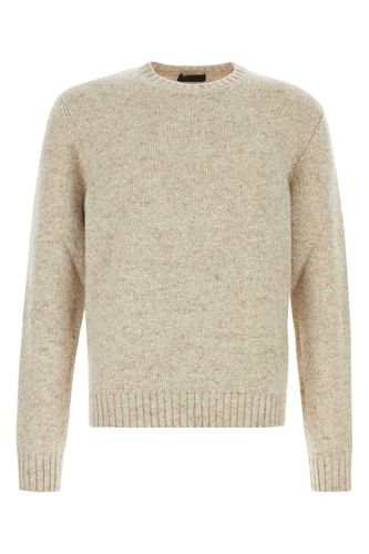 Prada Melange Sand Cashmere Sweater - Prada - Modalova