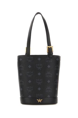 Printed Synthetic Leather Handbag - MCM - Modalova