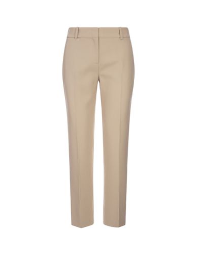 Beige Wool Classic Trousers - Ermanno Scervino - Modalova