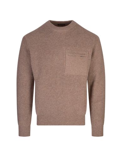 Zegna Crewneck Knitted Jumper - Zegna - Modalova