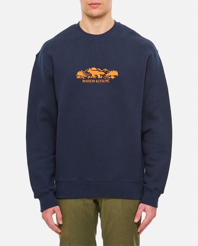 Outdoor Profile Fox Comfort Sweatshirt - Maison Kitsuné - Modalova