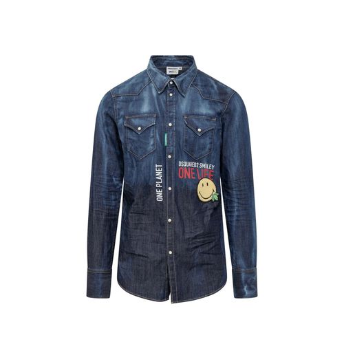 Dsquared2 Denim Shirt - Dsquared2 - Modalova