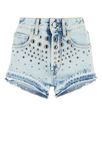 Alessandra Rich Denim Shorts - Alessandra Rich - Modalova