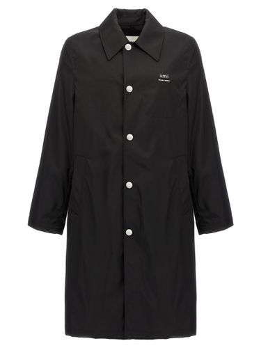 Technical Twill Trench Coat - Ami Alexandre Mattiussi - Modalova