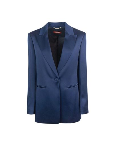 Abitata Satin Blazer - Max Mara Studio - Modalova