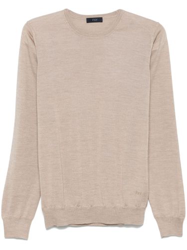 Virgin Wool-silk Blend Sweater - Fay - Modalova