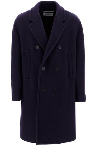 Double-breasted Heavy Wool Coat - Lanvin - Modalova