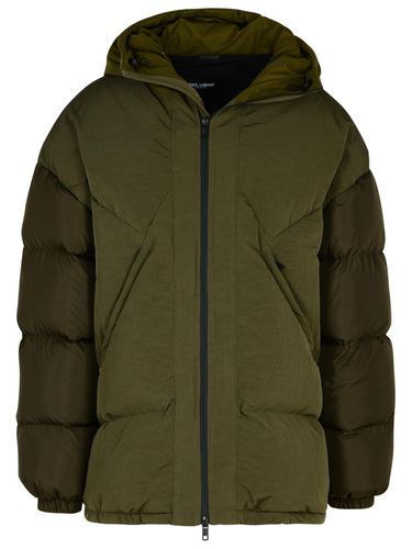 Cotton Blend Down Jacket - Dolce & Gabbana - Modalova