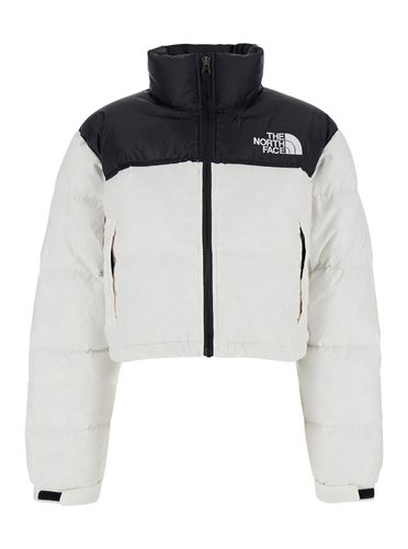 Nuptse Down Jacket With High Neck And Logo Detail In Tech Fabric Woman - The North Face - Modalova