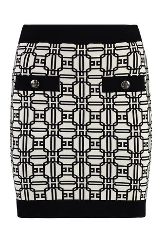 Viscose Miniskirt - Elisabetta Franchi - Modalova