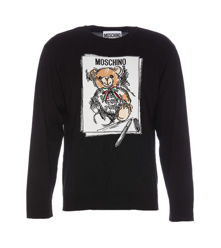 Moschino Drawn Teddy Bear Sweater - Moschino - Modalova