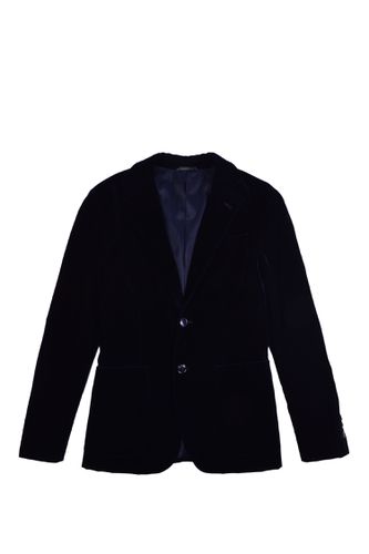 Single-breasted Velvet Jacket - Giorgio Armani - Modalova