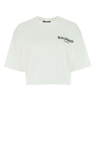 White Cotton Oversize T-shirt - Balmain - Modalova