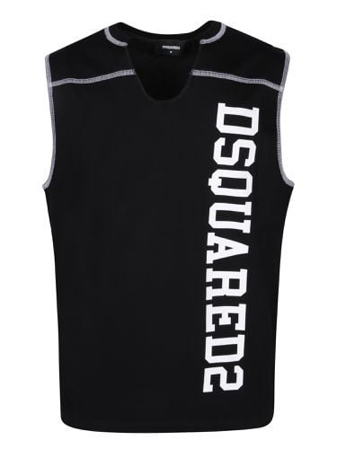 Logo-printed Sleeveless Tank Top - Dsquared2 - Modalova