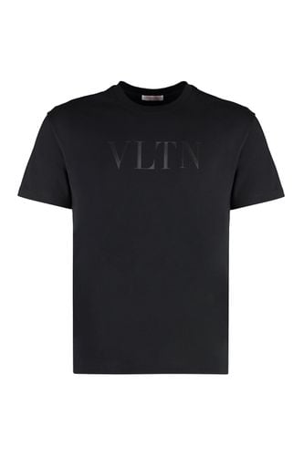 Vltn Logo Printed Crewneck T-shirt - Valentino Garavani - Modalova