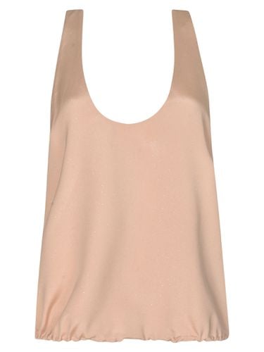 Deep Round Neck Plain Top - Giorgio Armani - Modalova