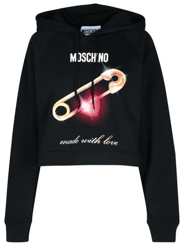 Moschino Black Cotton Sweatshirt - Moschino - Modalova