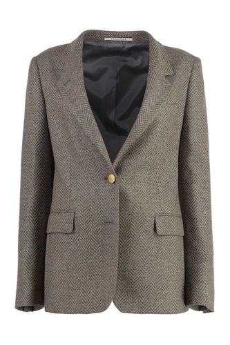 Single-breasted Virgin Wool Jacket - Tagliatore 0205 - Modalova