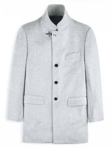 Light Yarn-dyed Wool Blend Fabric Coat - Fay - Modalova