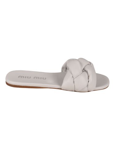 Miu Miu Criss-cross Sliders - Miu Miu - Modalova