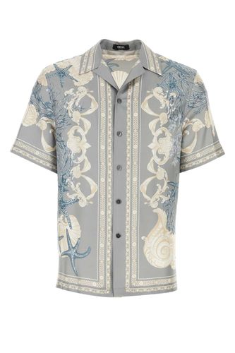 Versace Printed Silk Shirt - Versace - Modalova