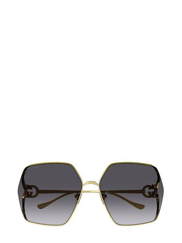 Oversized Rectangular Sunglasses - Gucci Eyewear - Modalova