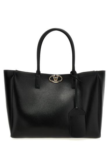 Medium Tote Vlogo Shopping Bag - Valentino Garavani - Modalova