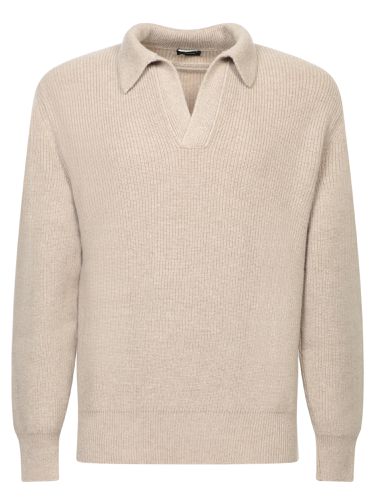 Melange Cashmere Polo Shirt - Zegna - Modalova